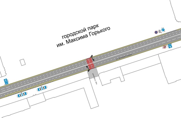 В Ростове готовы вернуть пешеходный переход в парк Горького