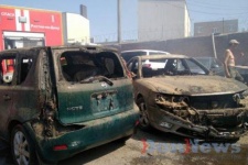 В Ростове более десяти машин уничтожены во время пожара в автосервисе