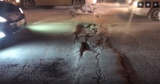 В Ростове-на-Дону у моста на улице Малиновского разошелся стыковочный шов