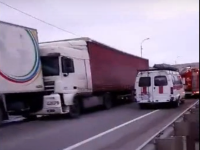 В Ростовской области в ДТП с пятью фурами пострадал один из водителей