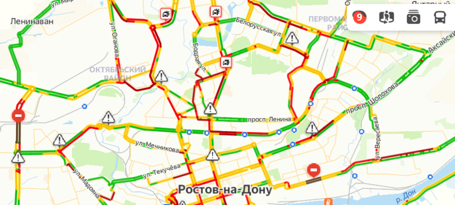 Движение в Ростове парализовано после снежной бури