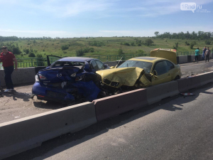 На трассе М-4 «Дон» из-за отказавших тормозов BMW протаранила две иномарки