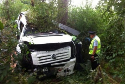 Автобус Ялта — Ростов опрокинулся в кювет на трассе М4 «Дон», водитель погиб
