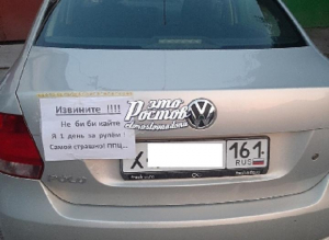 Ростовская автоледи попросила водителей о сочувствии и терпении