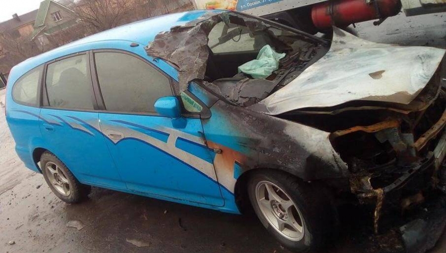 В Ростове неизвестные сожгли машину блогера Игоря Хорошилова